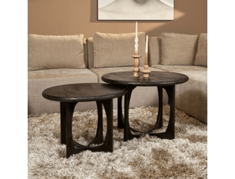 Starfurn - Bijzettafel Lou - Zwart - 60x60x45 cm