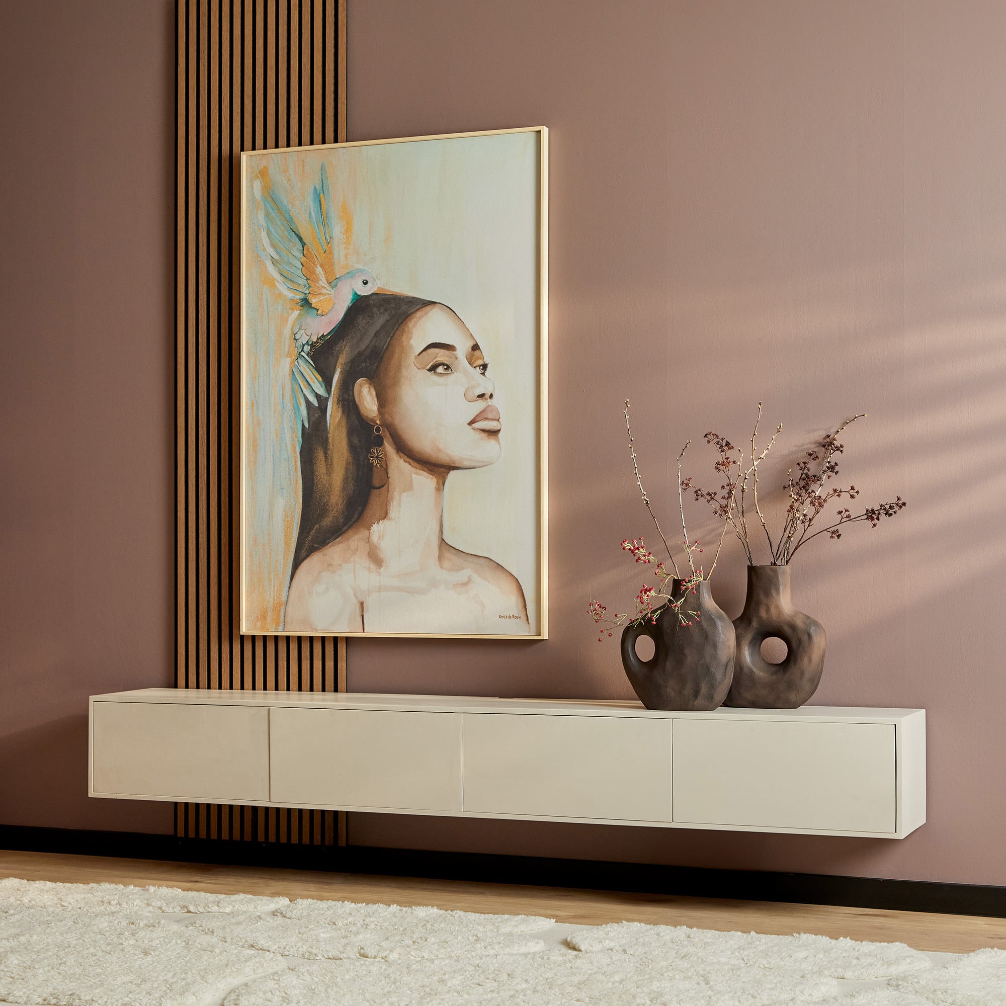 Starfurn - Tv meubel  - Beige - 30x240x35 cm