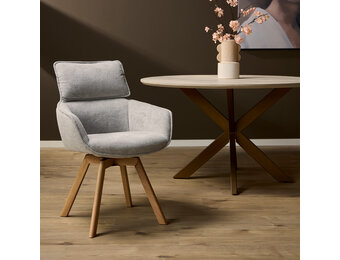 Starfurn - Eetkamerstoel Jon - Taupe - 64,5x59x91 cm