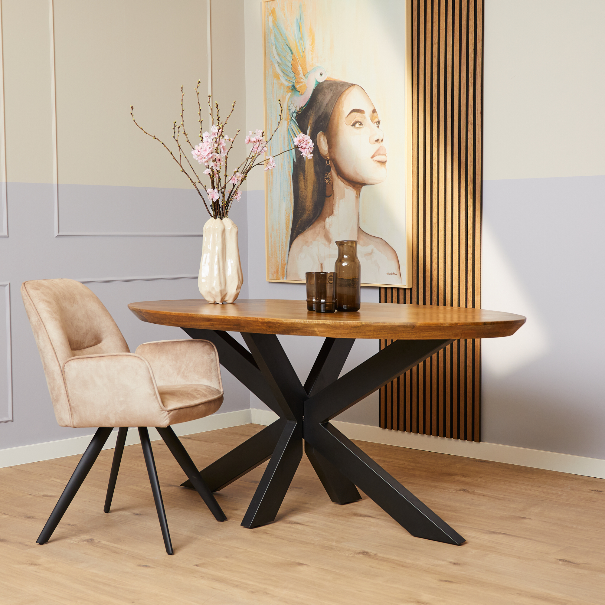Starfurn - Eettafel Brandy - Bruin - 90x160x76 cm