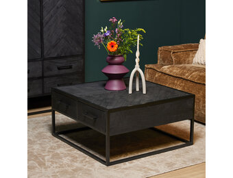 Starfurn - Salontafel New York - Zwart - 80x80x40 cm