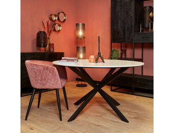 Starfurn - Eettafel Lynn - Wit - 130x130x76 cm