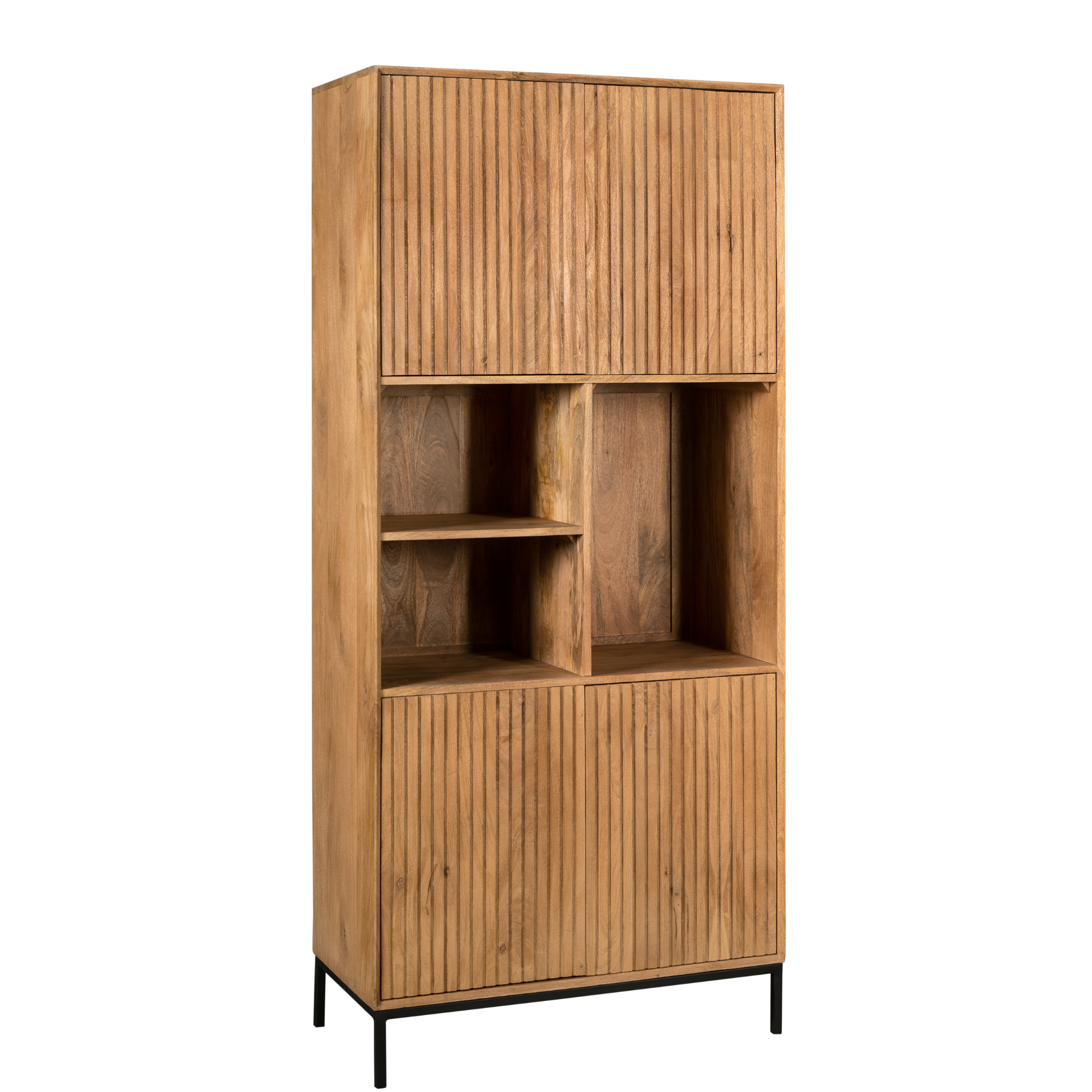 Starfurn - Vakkenkast Madison - Bruin - 45x90x200 cm