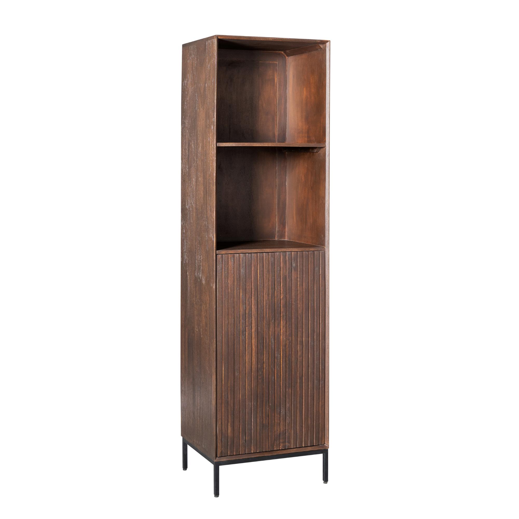 Starfurn - Boekenkast Madison - Bruin - 45x55x200 cm