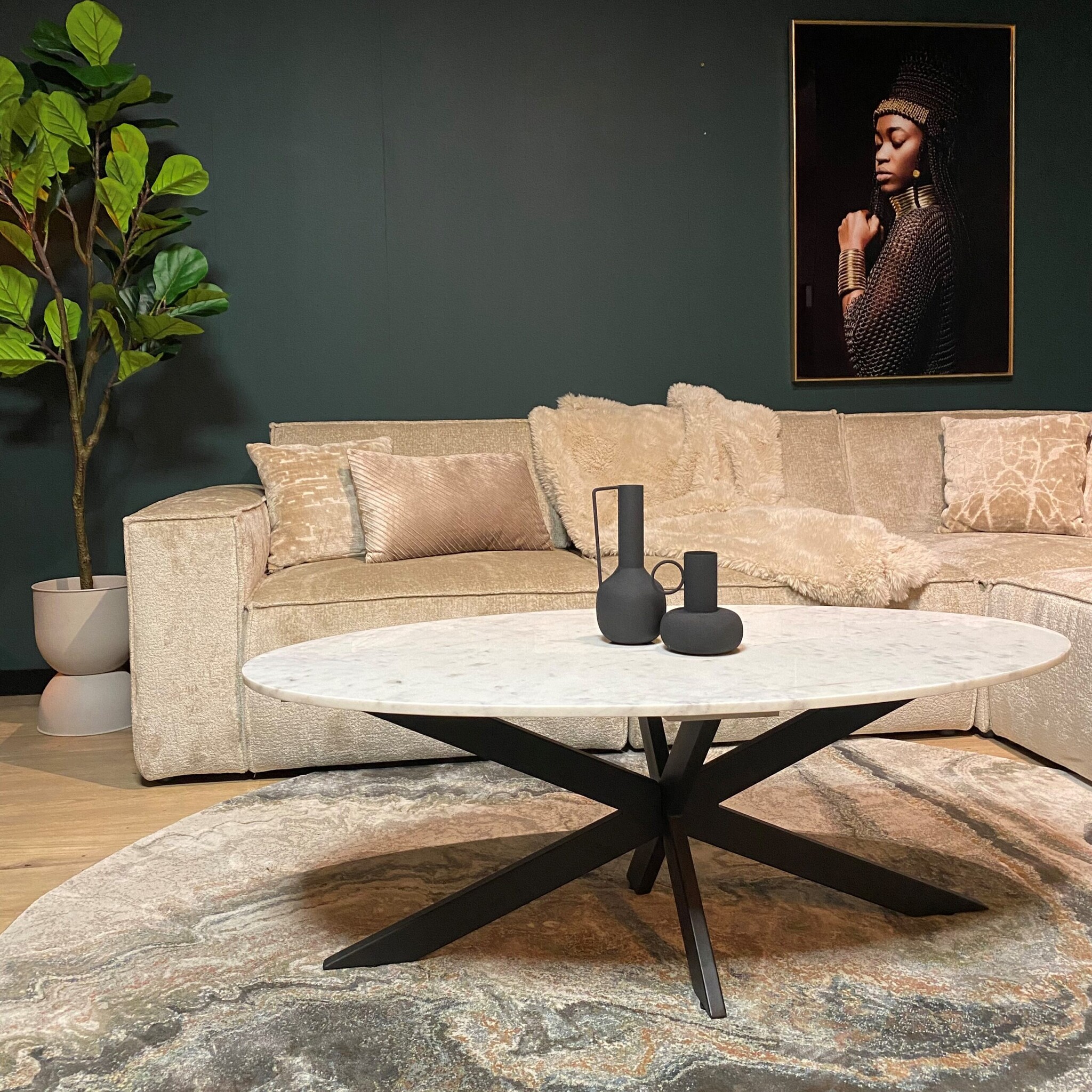 Starfurn - Salontafel Faye - Wit - 70x130x46 cm
