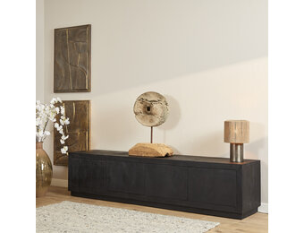 Starfurn - Tv meubel Brussel - Zwart - 42x200x46 cm