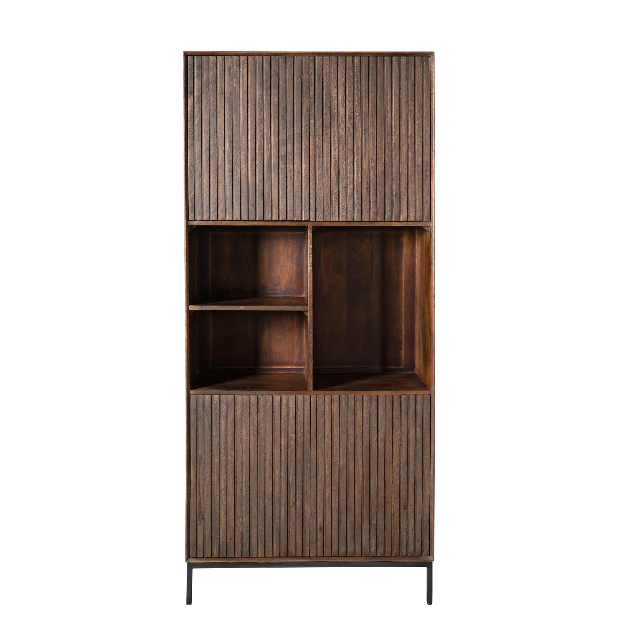 Starfurn - Vakkenkast Madison - Bruin - 45x90x200 cm