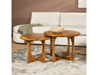 Starfurn - Bijzettafel Lou - Bruin - 60x60x45 cm