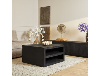 Starfurn - Salontafel Brussel - Zwart - 80x80x40 cm