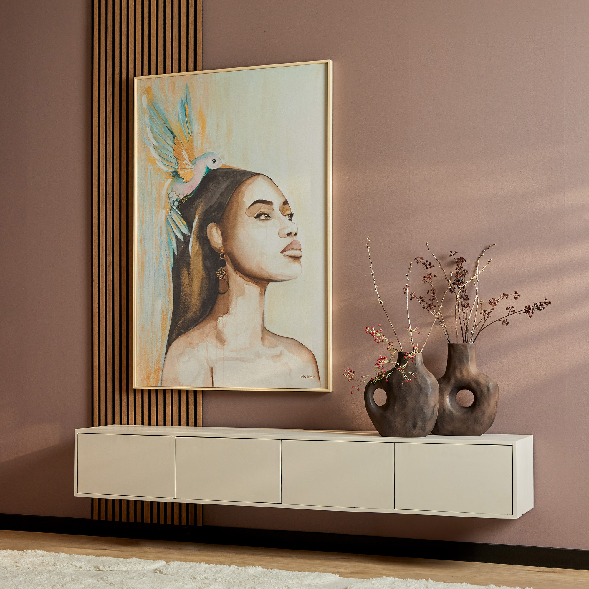 Starfurn - Tv meubel  - Beige - 30x200x35 cm