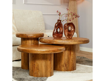 Starfurn - Salontafel Maya - Bruin - 70x70x45 cm
