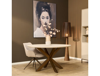 Starfurn - Eettafel Madison - Beige - 110x110x76 cm