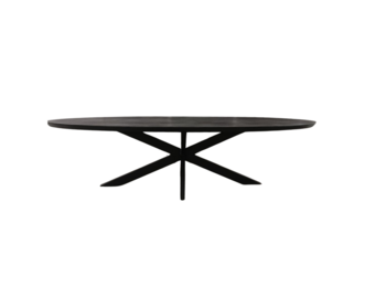 Starfurn - Eettafel Brandy - Zwart - 120x300x76 cm