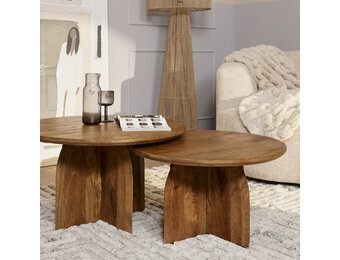 Starfurn - Salontafel Tense - Bruin - 80x80x45 cm