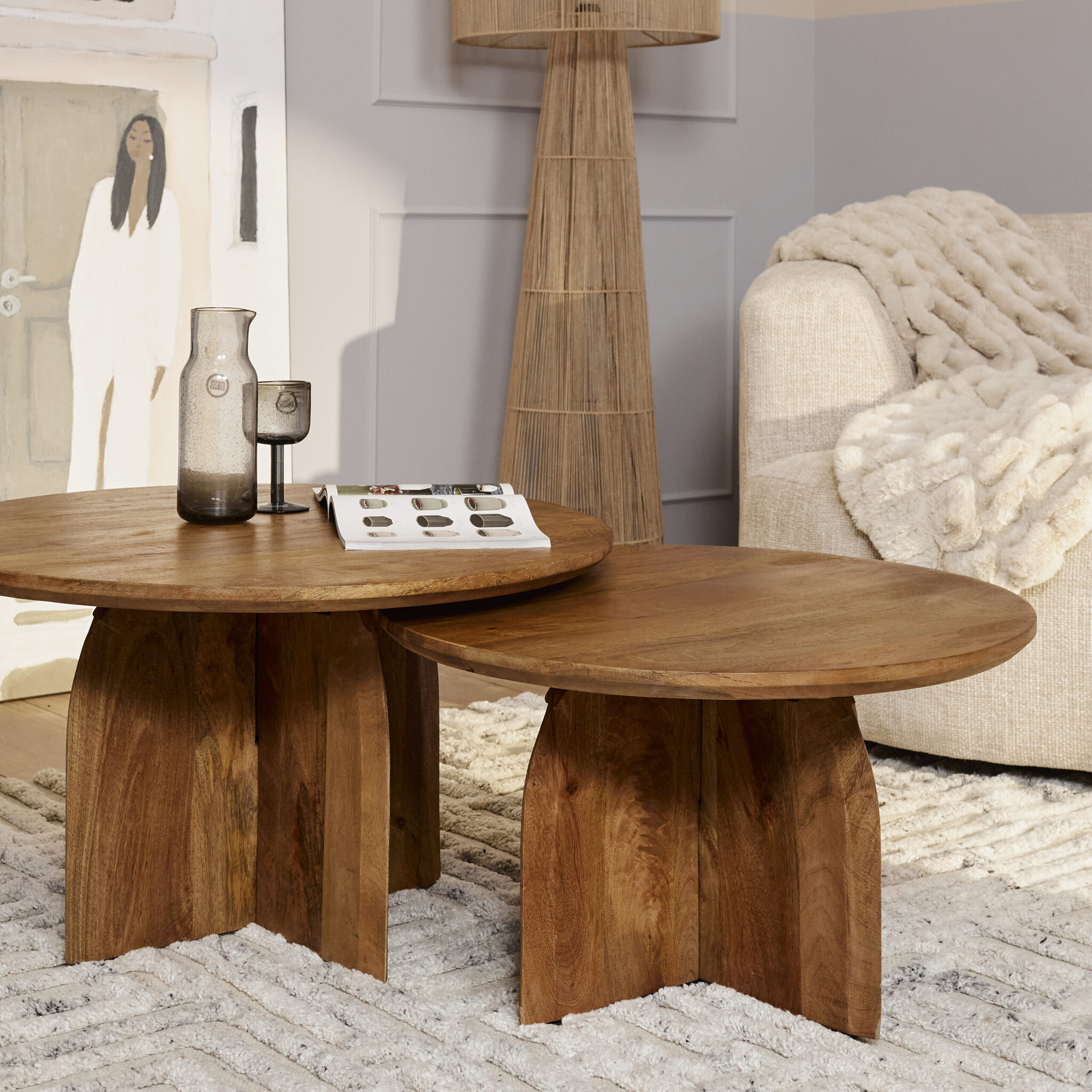 Starfurn - Salontafel Tense - Bruin - 80x80x45 cm