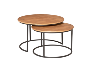 Starfurn - Salontafel Madison - Bruin - 70x70x45 cm