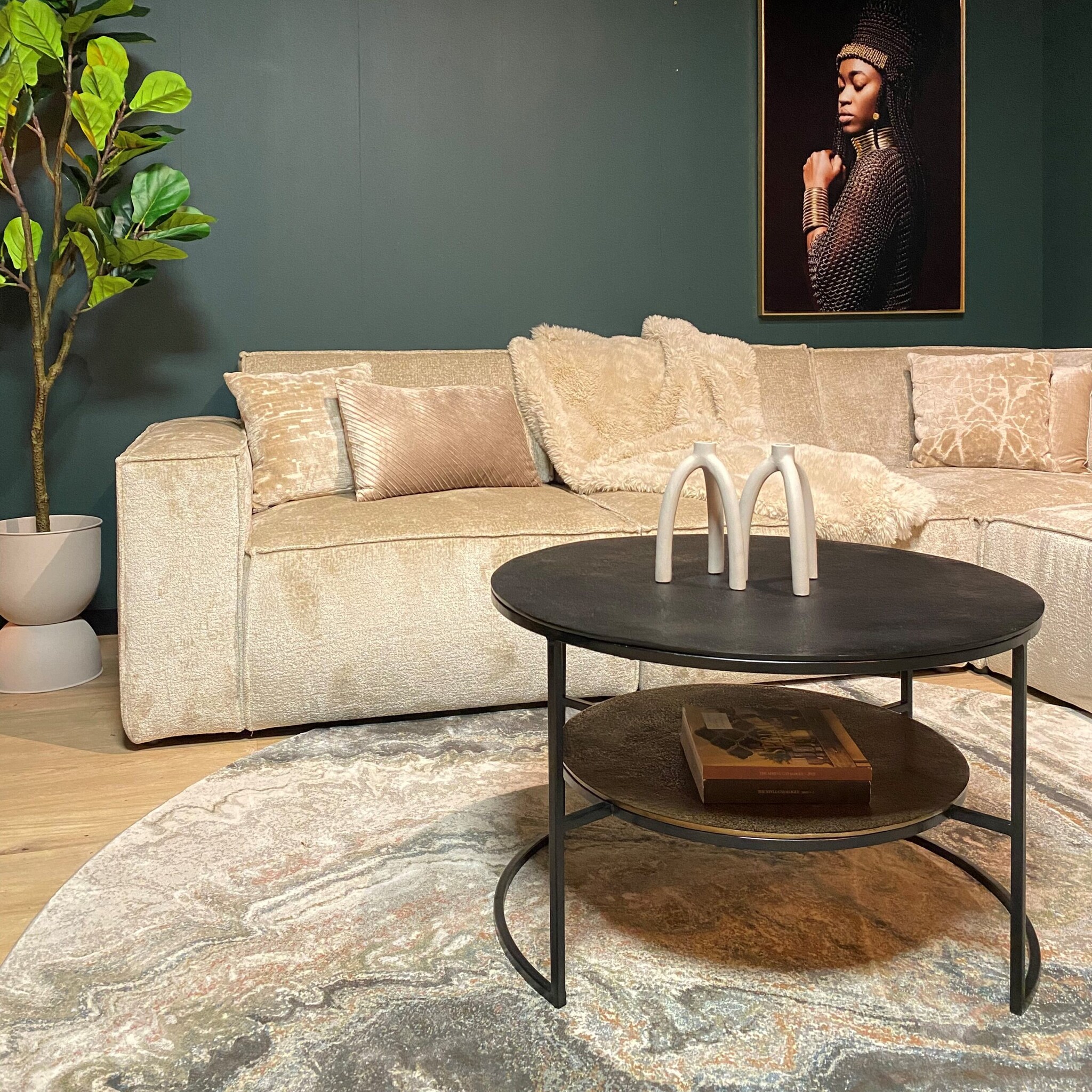 Starfurn - Salontafel Lecia - Brons - 80x80x50 cm