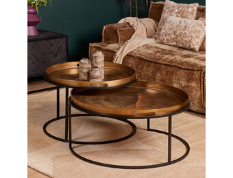 Starfurn - Salontafel Puck - Brons - 78x78x38 cm