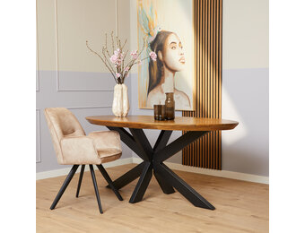 Starfurn - Eettafel Brandy - Bruin - 90x180x76 cm