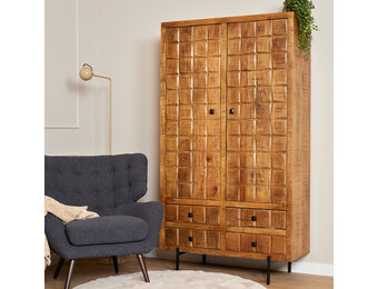 Starfurn - Kabinet Brandy - Bruin - 40x100x180 cm