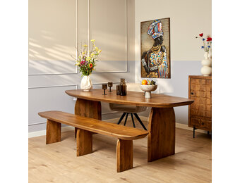 Starfurn - Eetkamerbank Tense - Bruin - 38x280x45 cm