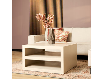 Starfurn - Salontafel Brussel - Beige - 80x80x40 cm