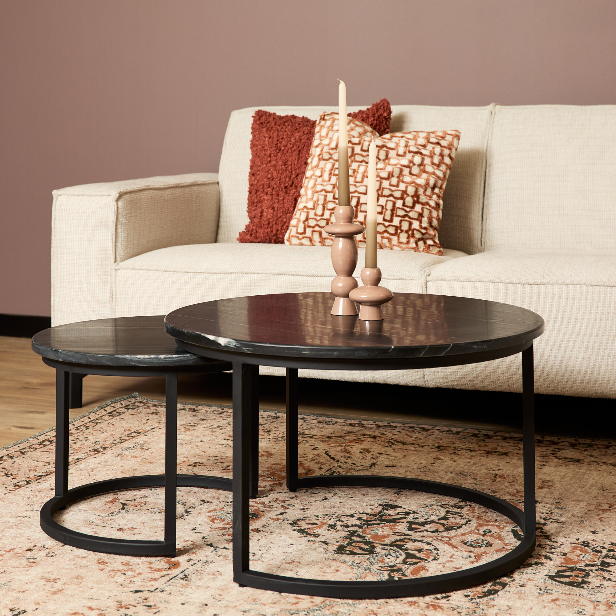Starfurn - Salontafel Nova - Zwart - 70x70x45 cm