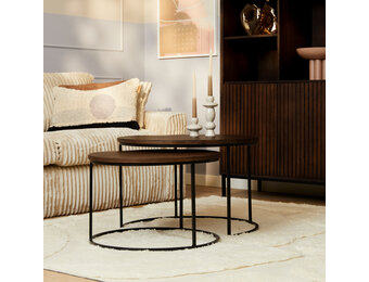 Starfurn - Salontafel Madison - Bruin - 70x70x45 cm