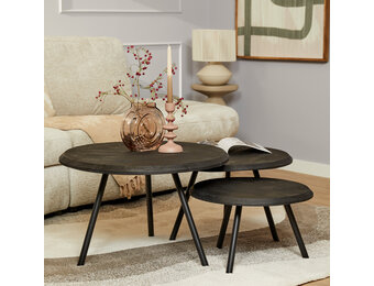 Starfurn - Salontafel Ohio - Zwart - 70x70x45 cm