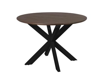 Starfurn - Eettafel Madison - Zwart - 110x110x76 cm