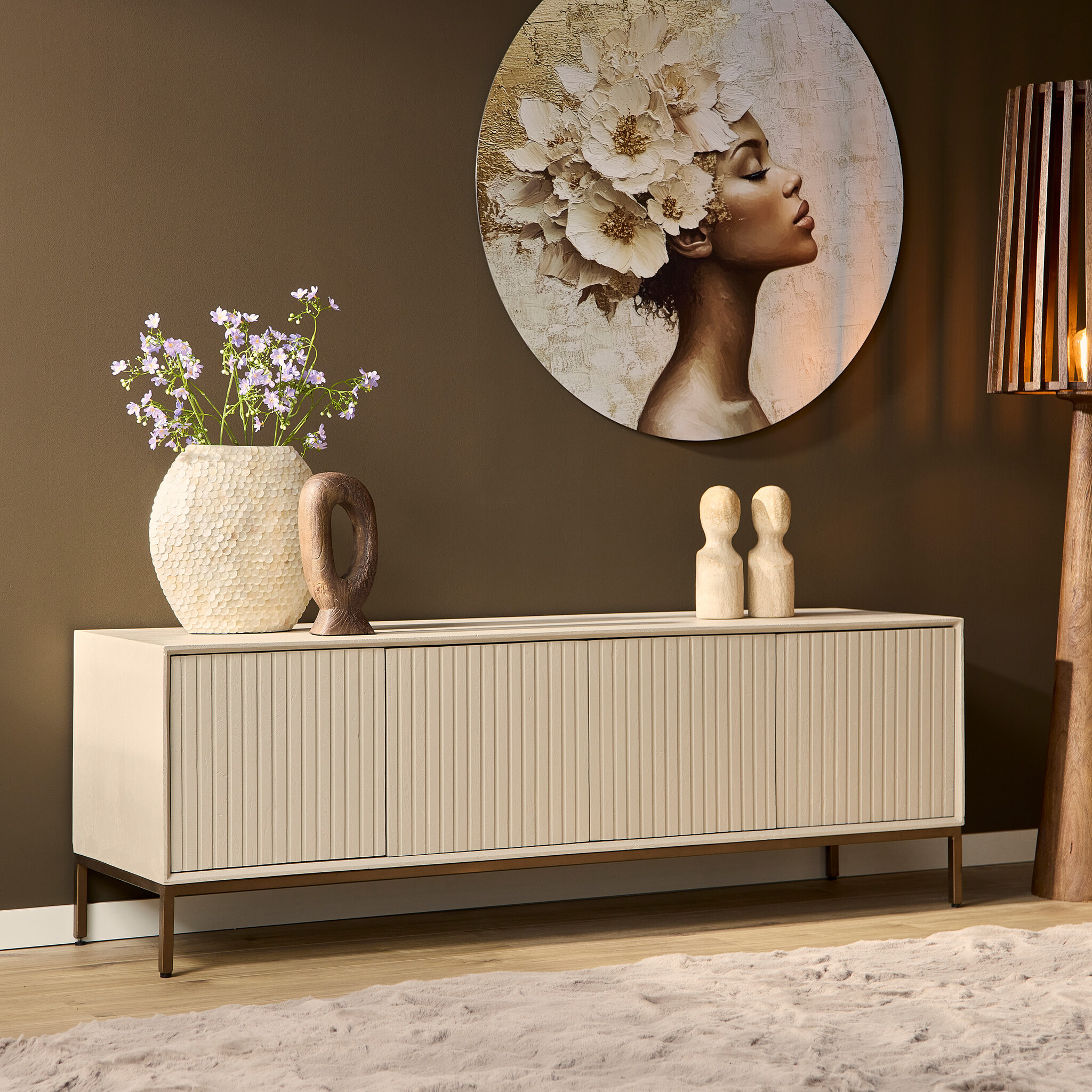 Starfurn - Tv meubel Madison - Beige - 45x165x55 cm