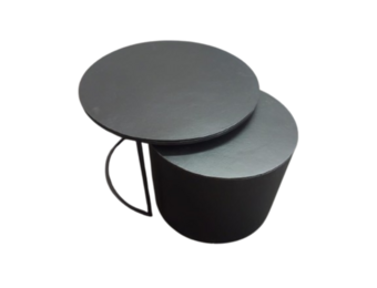 Starfurn - Salontafel Luna - Zwart - 75x75x45 cm