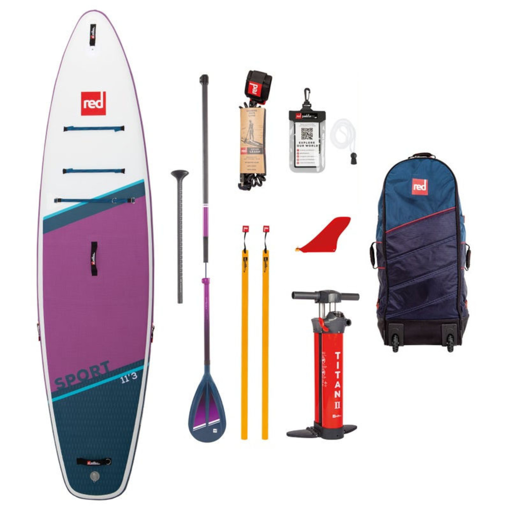 Red Paddle Co 2022 Red Paddle Co Sport 11'3 Purple HT