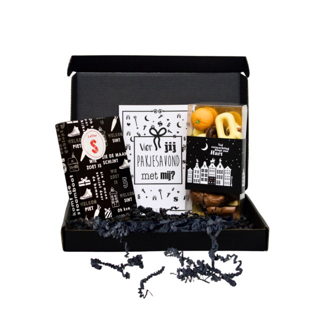 Sinterklaas chocoladeletter en zoete lekkernijen - brievenbuspakje