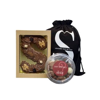 Sinterklaaspakket luxe chocolade - canvas zwart