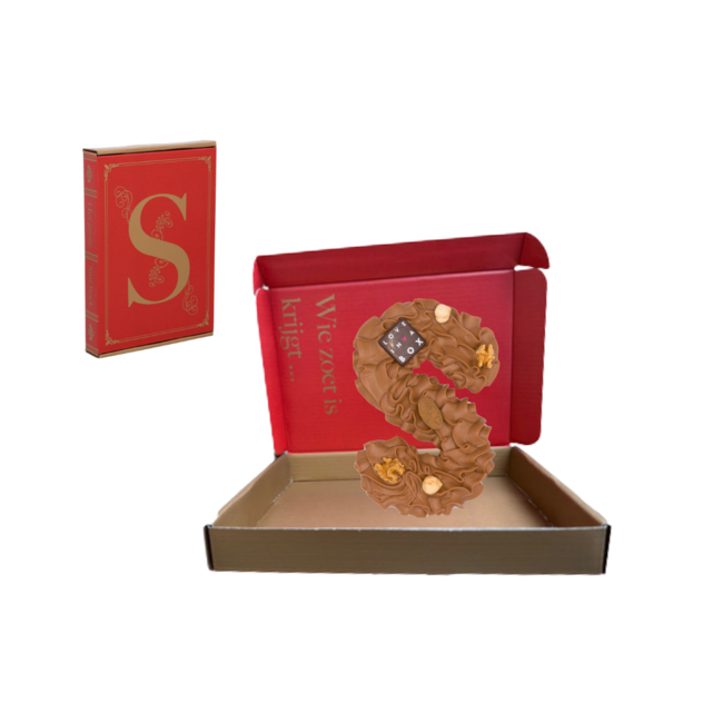 Sinterklaas luxe chocoladeletter melk - brievenbuspakje