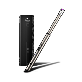 Elektrische aansteker oplaadbaar recht zilver