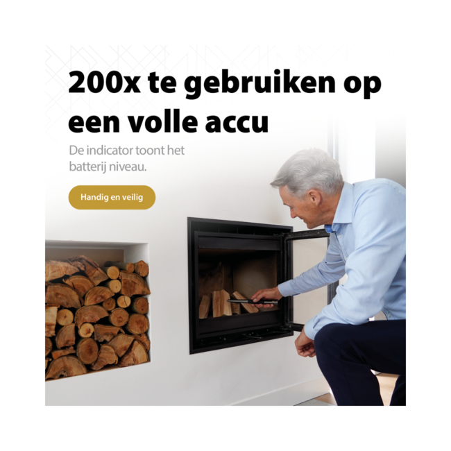 Relatiegeschenk - elektrische aansteker oplaadbaar klein zilver