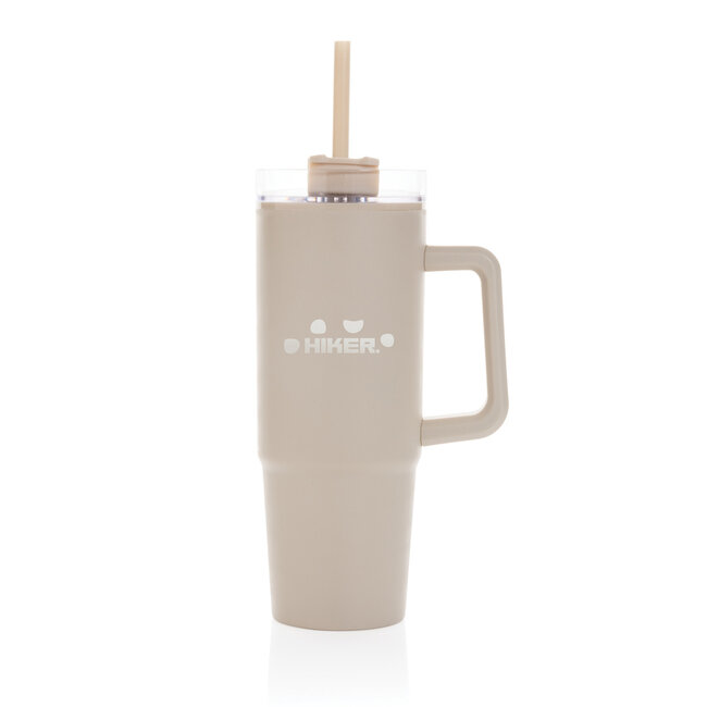 Drinkbeker 900 ml beige - met eigen logo mogelijk