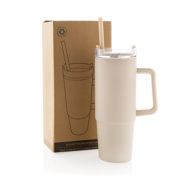 Drinkbeker 900 ml beige - met eigen logo mogelijk