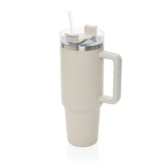 Praktische tumbler 1200 ml zand - eigen logo