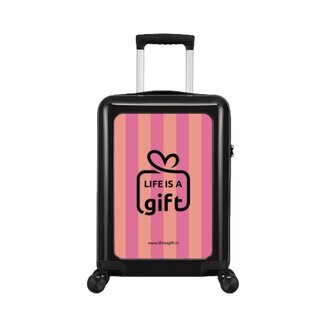 Handbagage koffer 55 cm zwart - gepersonaliseerd