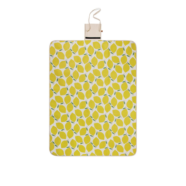 Picknickkleed opvouwbaar lemon patroon 130x170 cm - met logo mogelijk