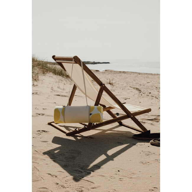 Picknickkleed opvouwbaar lemon patroon 130x170 cm - met logo mogelijk