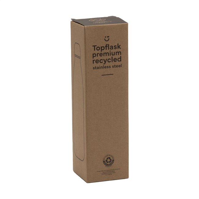 Thermosfles premium RCS recycled steel 500 ml beige - met eigen logo mogelijk