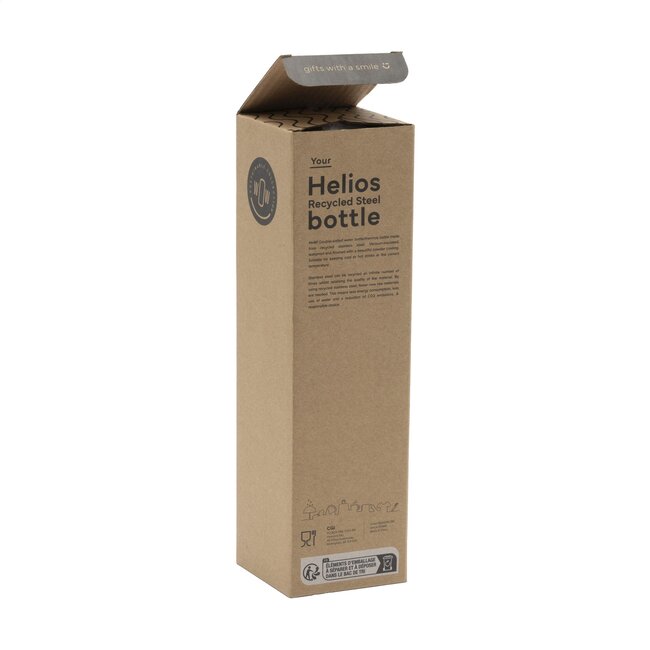Thermosfles recycled RVS 500 ml beige - met eigen logo mogelijk