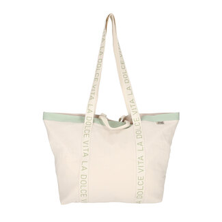 Beach shopper groen - 30 liter