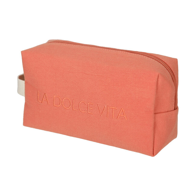 Toilettas ‘La Dolce Vita’ coral - inhoud 2 liter
