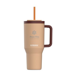 Kambukka drinkbeker 950 ml almond  - eigen logo