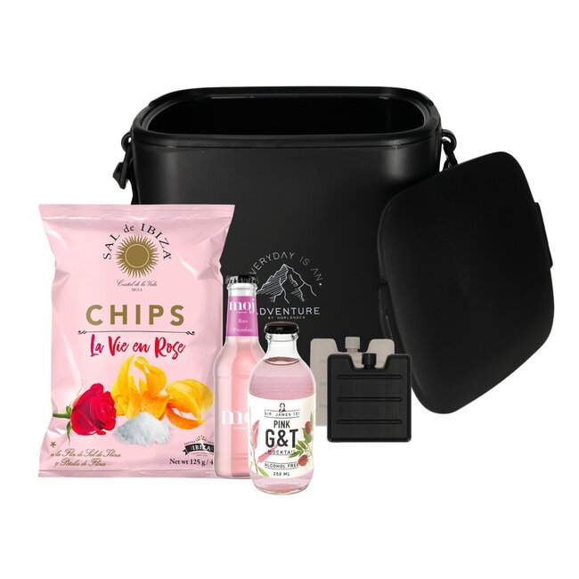 Norländer adventure koelbox sand Sal de Ibiza pink  - zwart